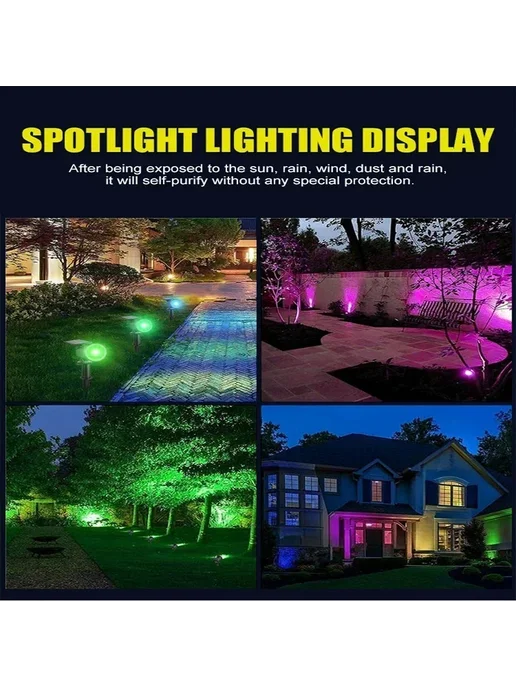 Нет бренда Солнечный светильник RGB для сада White Light, белый, фото 3