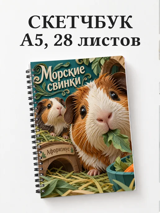 Скетчбук Морские свинки
