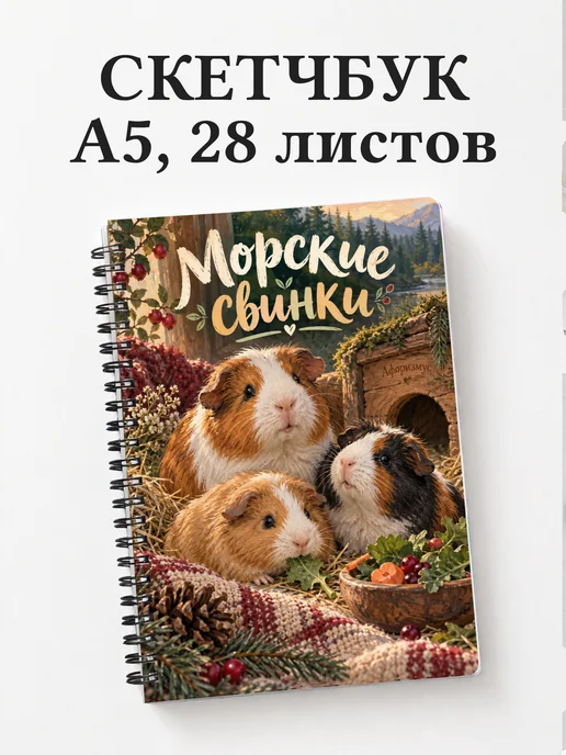 Скетчбук Морские свинки