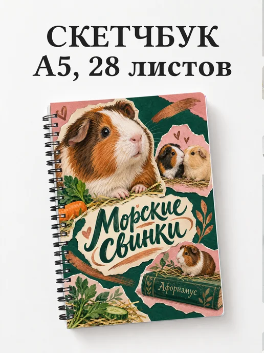 Скетчбук Морские свинки