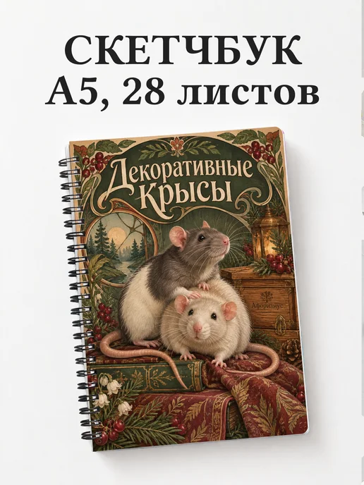 Скетчбук Декоративные крысы