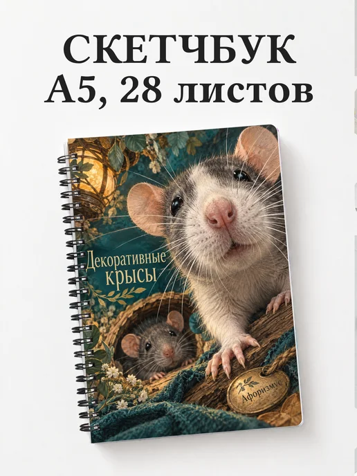 Скетчбук Декоративные крысы