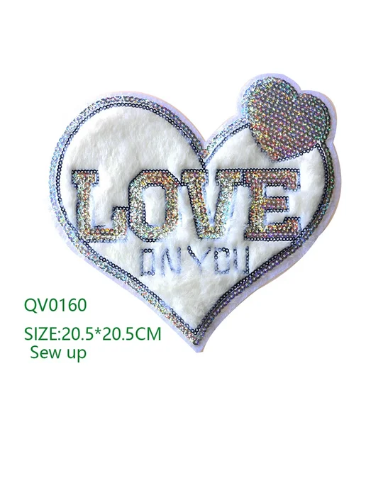 Нет бренда Вышитая заплатка "P" черного цвета, QV0179, 8*7 см, 8x7 см, фото 5