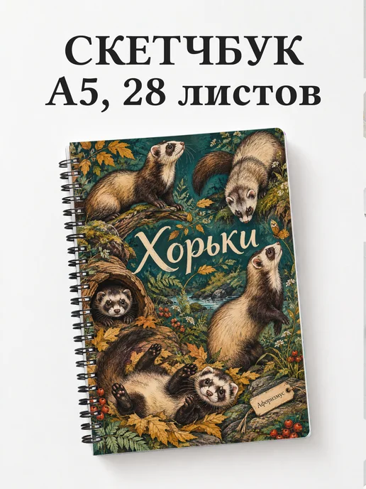 Скетчбук Хорьки