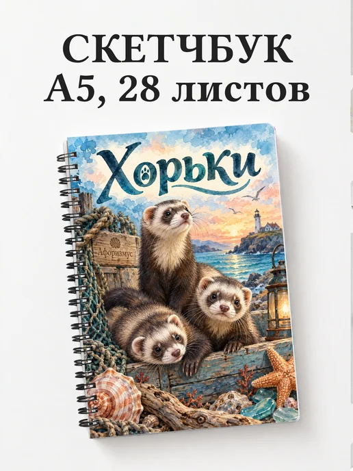 Скетчбук Хорьки