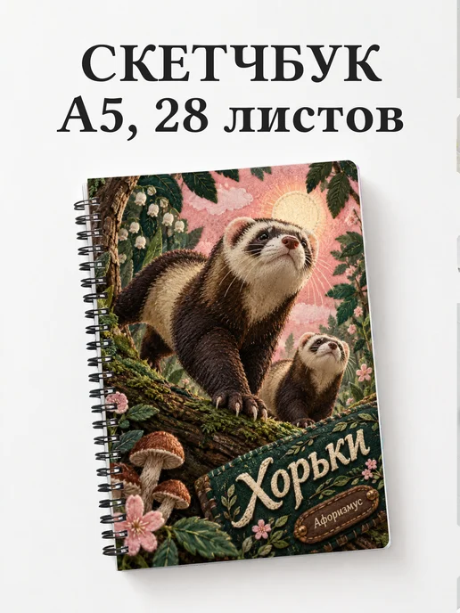 Скетчбук Хорьки