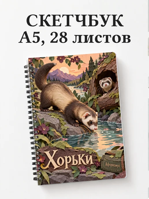 Скетчбук Хорьки