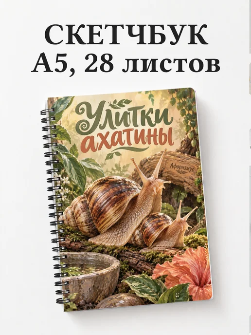 Скетчбук Улитки ахатины