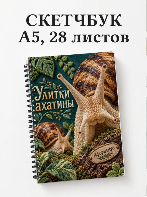 Скетчбук Улитки ахатины