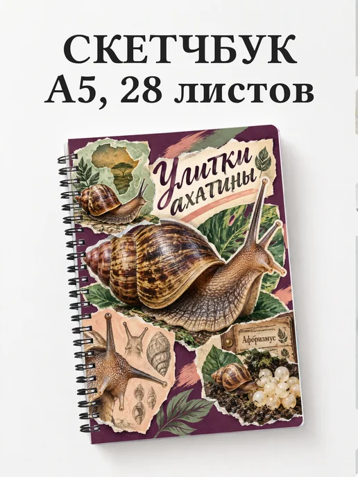 Скетчбук Улитки ахатины