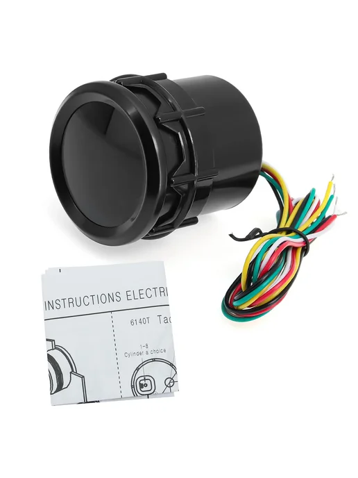 RYSJM HD 52 мм дымовая линза, автоматический тахометр, белый свето, белый, фото 6