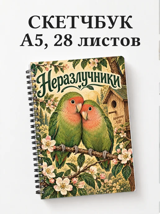 Скетчбук Неразлучники