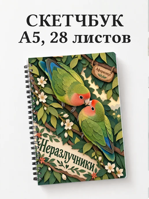 Скетчбук Неразлучники