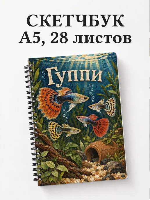 Скетчбук Гуппи