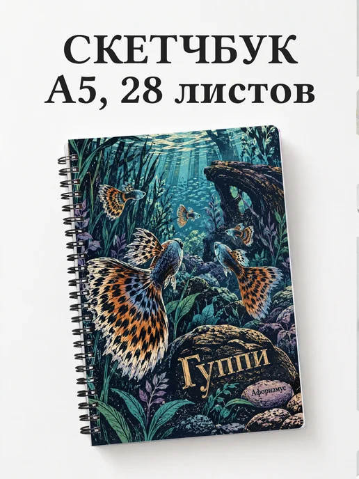 Скетчбук Гуппи
