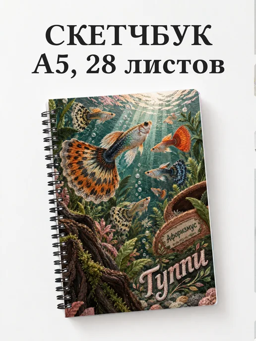 Скетчбук Гуппи