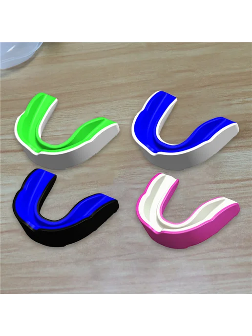 4 шт защитный mouth guard для MMA, бокса, единоборств, цветн, 4 шт