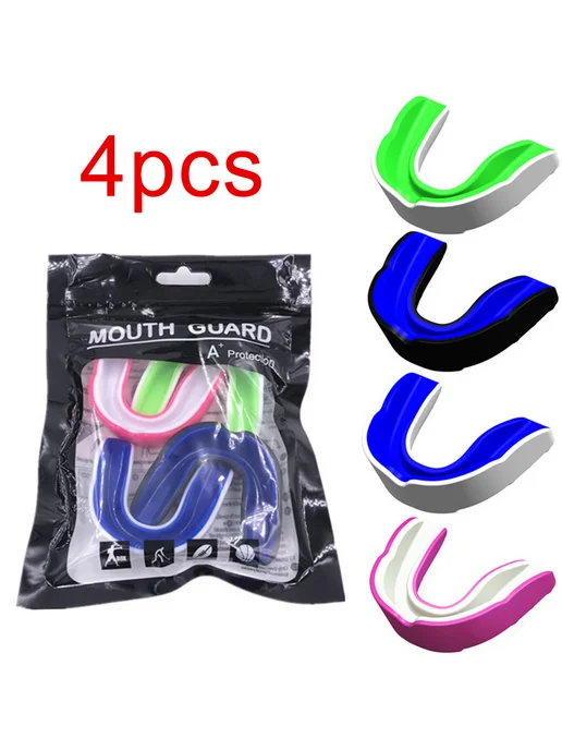 4 шт защитный mouth guard для MMA, бокса, единоборств, цветн, 4 шт, фото 6