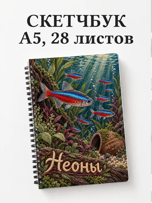 Скетчбук Неоны