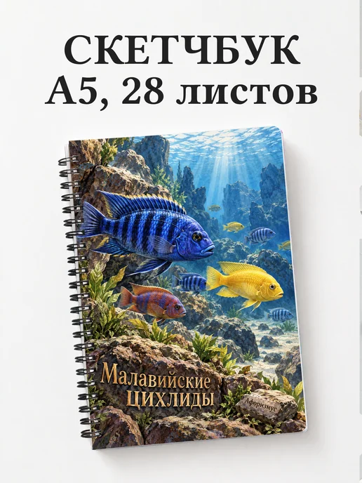 Скетчбук Малавийские цихлиды
