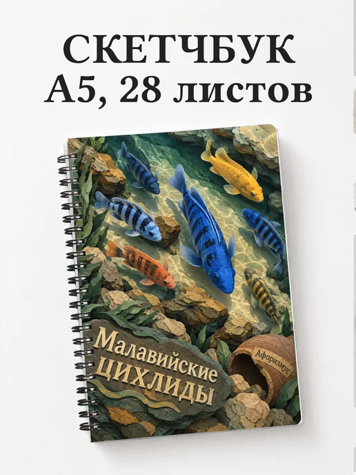 Скетчбук Малавийские цихлиды