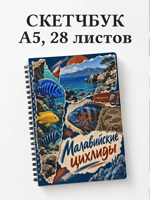 Скетчбук Малавийские цихлиды