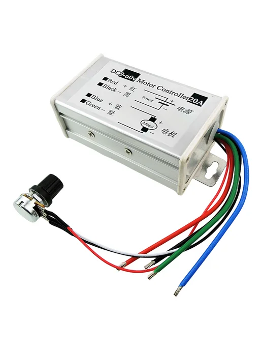 Контроллер мощности DC 9-60V 20A PWM регулировка скорости, вариант, фото 3