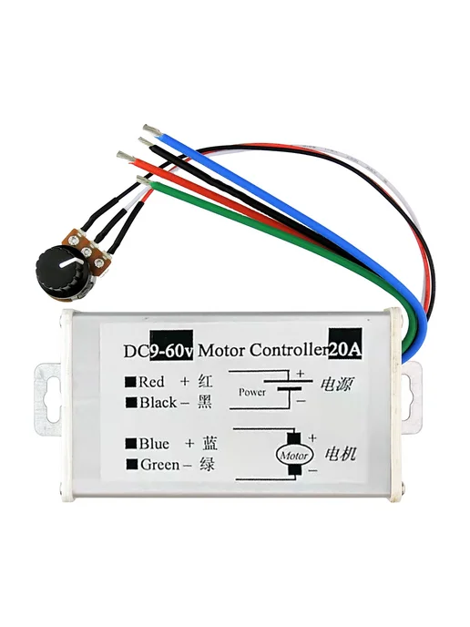Контроллер мощности DC 9-60V 20A PWM регулировка скорости, вариант, фото 7
