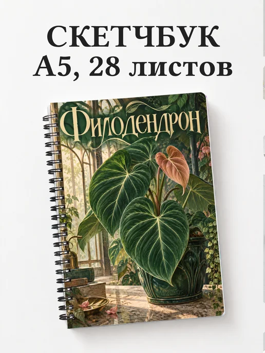 Скетчбук Филодендрон