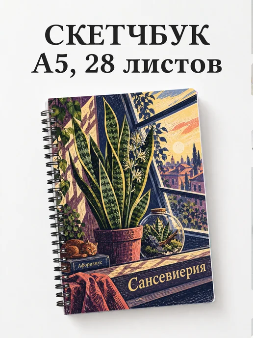 Скетчбук Сансевиерия