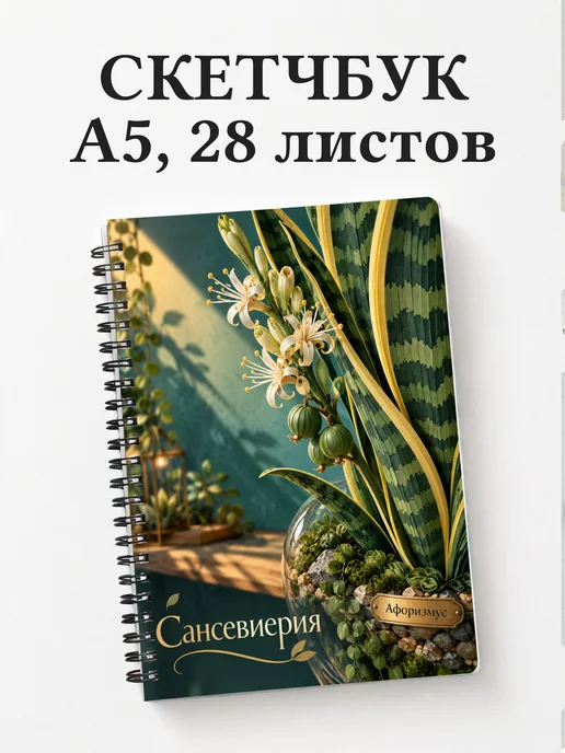Скетчбук Сансевиерия