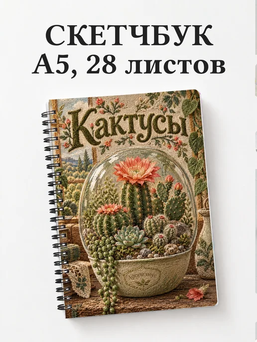 Скетчбук Кактусы