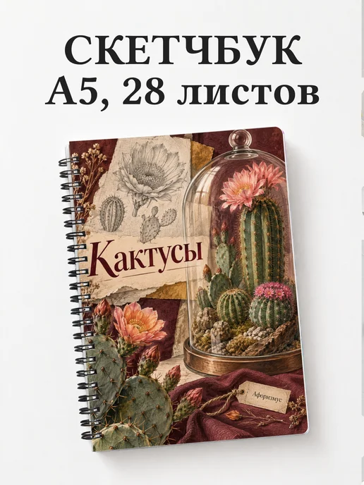 Скетчбук Кактусы