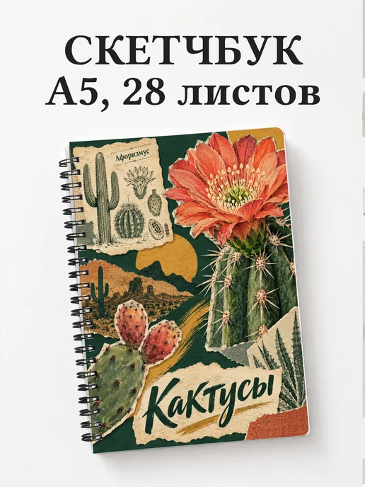 Скетчбук Кактусы