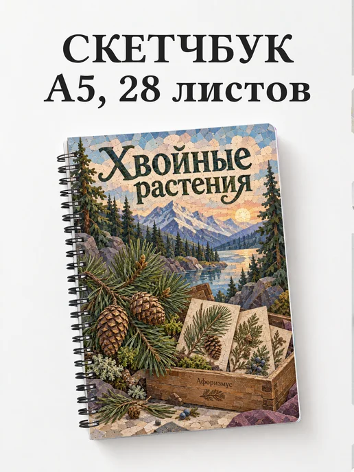 Скетчбук Хвойные растения