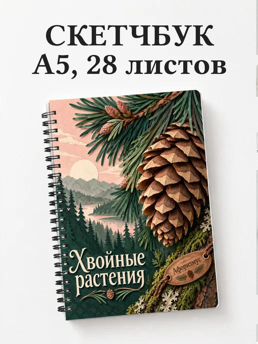 Скетчбук Хвойные растения