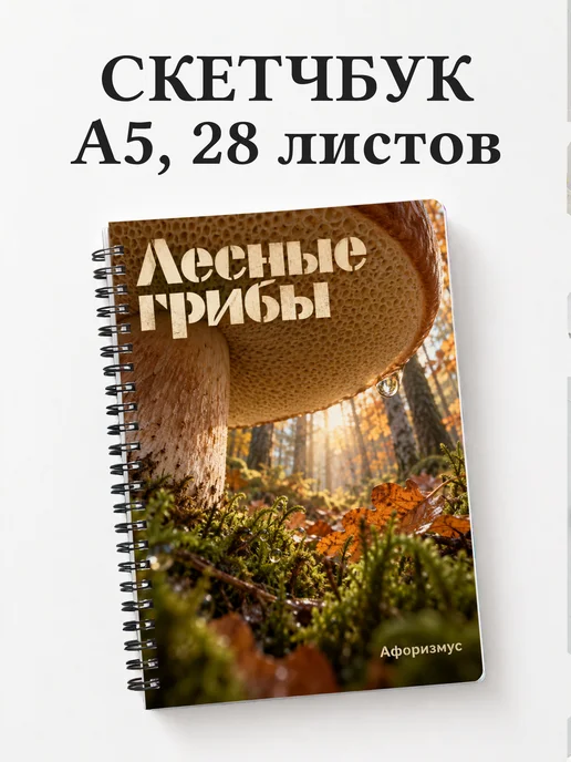 Скетчбук Лесные грибы
