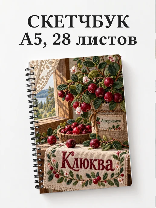 Скетчбук Клюква