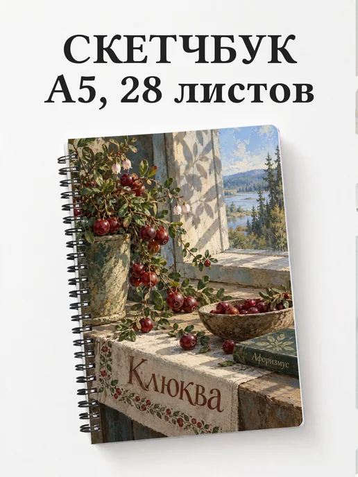 Скетчбук Клюква