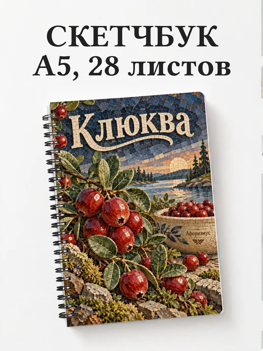 Скетчбук Клюква