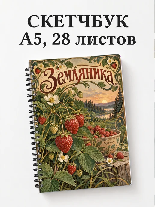 Скетчбук Земляника