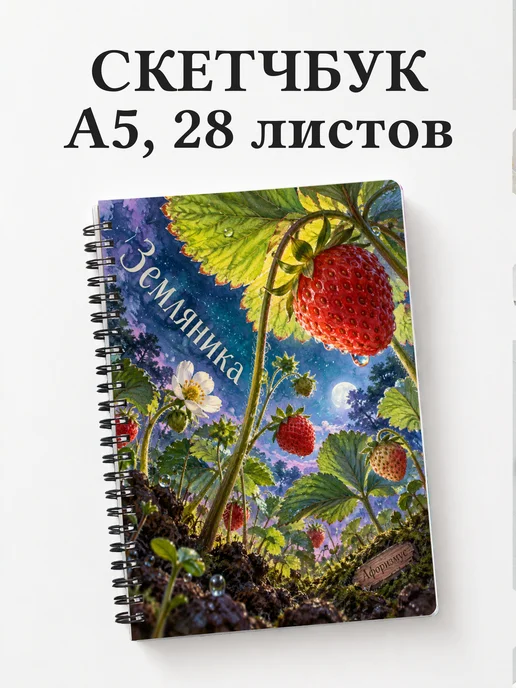 Скетчбук Земляника