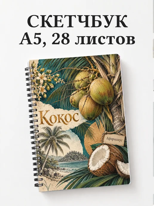 Скетчбук Кокос