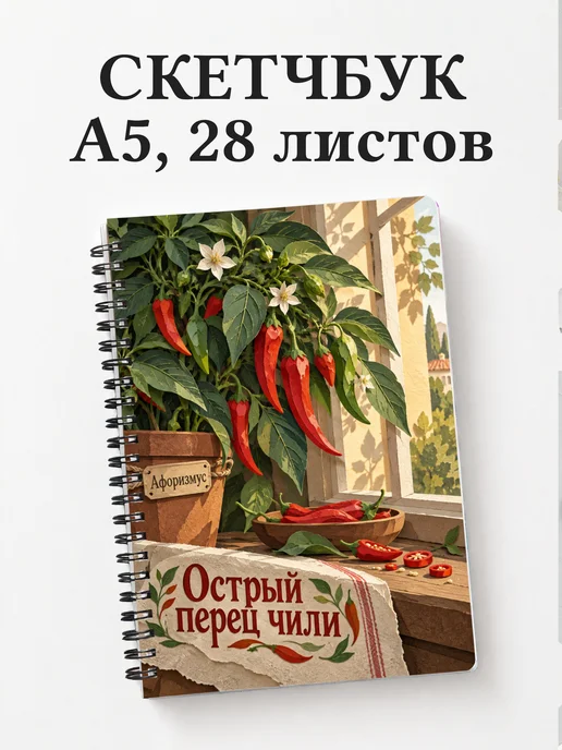 Скетчбук Острый перец чили