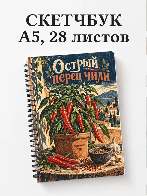 Скетчбук Острый перец чили