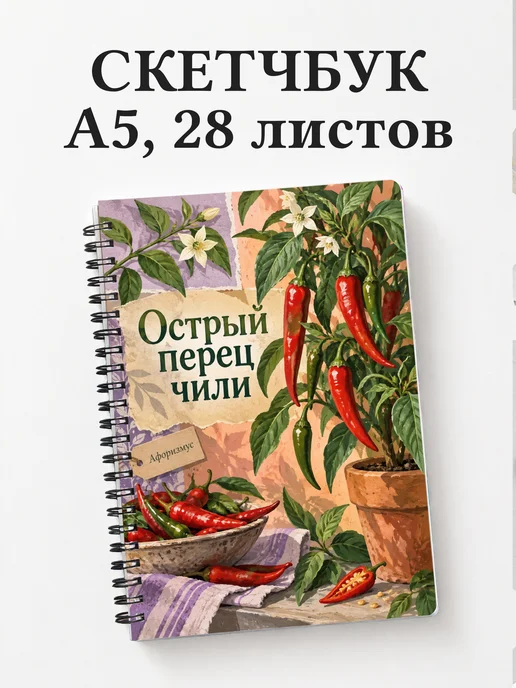 Скетчбук Острый перец чили