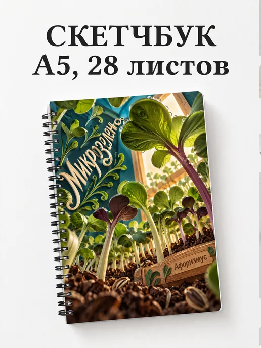 Скетчбук Микрозелень