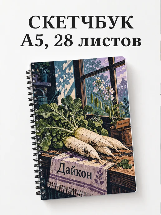 Скетчбук Дайкон