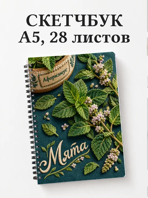 Скетчбук Мята