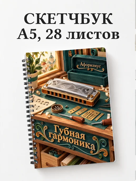 Скетчбук Губная гармоника